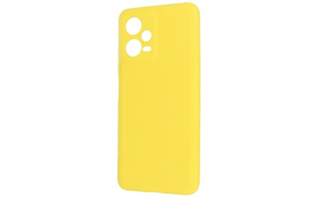 BAOHU Fashion Backcover Telefoonhoesje - Color Hoesje - Geschikt voor de Xiaomi Redmi Note 12 5G - Poco X5 - Geel