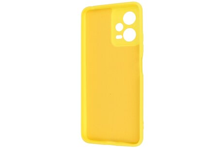 BAOHU Fashion Backcover Telefoonhoesje - Color Hoesje - Geschikt voor de Xiaomi Redmi Note 12 5G - Poco X5 - Geel