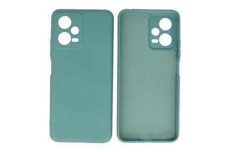 BAOHU Fashion Backcover Telefoonhoesje - Color Hoesje - Geschikt voor de Xiaomi Redmi Note 12 5G - Poco X5 - Donker Groen