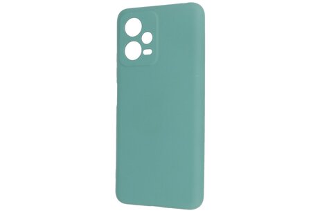 BAOHU Fashion Backcover Telefoonhoesje - Color Hoesje - Geschikt voor de Xiaomi Redmi Note 12 5G - Poco X5 - Donker Groen