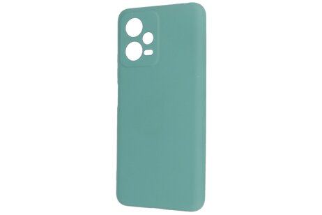 Fashion Backcover Telefoonhoesje - Color Hoesje - Geschikt voor de Xiaomi Redmi Note 12 5G - Poco X5 - Donker Groen