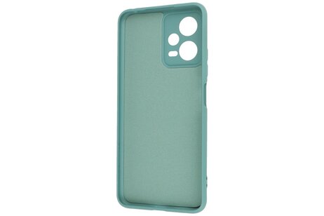 BAOHU Fashion Backcover Telefoonhoesje - Color Hoesje - Geschikt voor de Xiaomi Redmi Note 12 5G - Poco X5 - Donker Groen