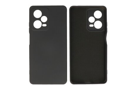 BAOHU Fashion Backcover Telefoonhoesje - Color Hoesje - Geschikt voor de Xiaomi Redmi Note 12 Pro 5G - Zwart