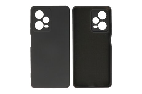 Fashion Backcover Telefoonhoesje - Color Hoesje - Geschikt voor de Xiaomi Redmi Note 12 Pro 5G - Zwart