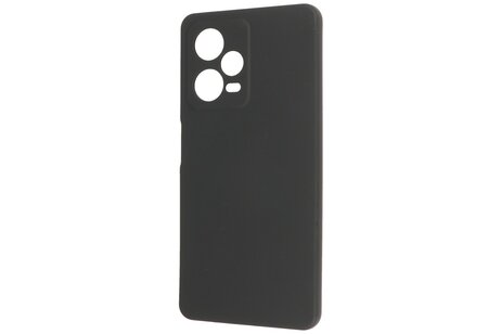 Fashion Backcover Telefoonhoesje - Color Hoesje - Geschikt voor de Xiaomi Redmi Note 12 Pro 5G - Zwart