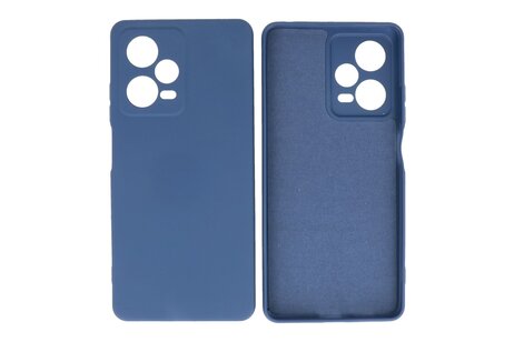BAOHU Fashion Backcover Telefoonhoesje - Color Hoesje - Geschikt voor de Xiaomi Redmi Note 12 Pro 5G - Navy