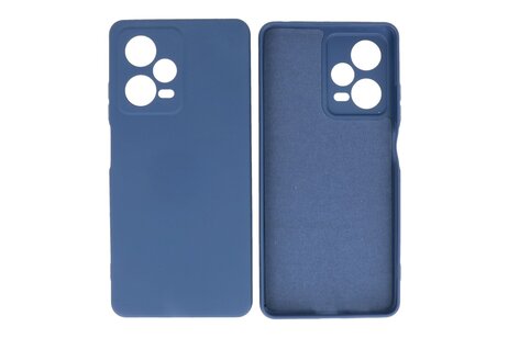 Fashion Backcover Telefoonhoesje - Color Hoesje - Geschikt voor de Xiaomi Redmi Note 12 Pro 5G - Navy