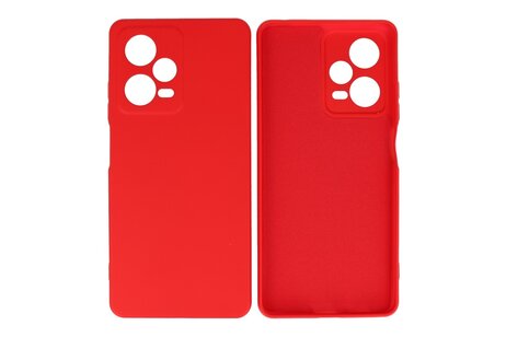 BAOHU Fashion Backcover Telefoonhoesje - Color Hoesje - Geschikt voor de Xiaomi Redmi Note 12 Pro 5G - Rood