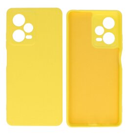BAOHU Xiaomi Redmi Note 12 Pro 5G Hoesje Fashion Backcover Telefoonhoesje Geel