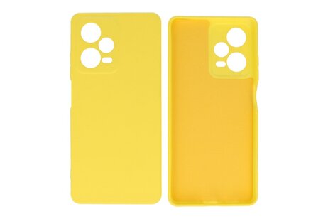 BAOHU Fashion Backcover Telefoonhoesje - Color Hoesje - Geschikt voor de Xiaomi Redmi Note 12 Pro 5G - Geel