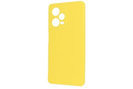 Fashion Backcover Telefoonhoesje - Color Hoesje - Geschikt voor de Xiaomi Redmi Note 12 Pro 5G - Geel