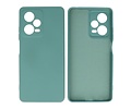 BAOHU Fashion Backcover Telefoonhoesje - Color Hoesje - Geschikt voor de Xiaomi Redmi Note 12 Pro 5G - Donker Groen