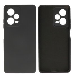 Xiaomi Redmi Note 12 Pro Plus 5G Hoesje Fashion Backcover Telefoonhoesje Zwart