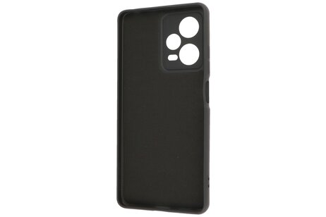 BAOHU Fashion Backcover Telefoonhoesje - Color Hoesje - Geschikt voor de Xiaomi Redmi Note 12 Pro Plus 5G - Zwart