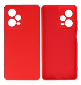 Xiaomi Redmi Note 12 Pro Plus 5G Hoesje Fashion Backcover Telefoonhoesje Rood