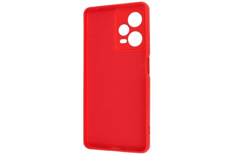 Fashion Backcover Telefoonhoesje - Color Hoesje - Geschikt voor de Xiaomi Redmi Note 12 Pro Plus 5G - Rood