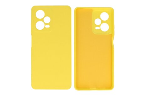 Fashion Backcover Telefoonhoesje - Color Hoesje - Geschikt voor de Xiaomi Redmi Note 12 Pro Plus 5G - Geel