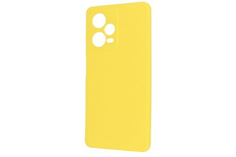 BAOHU Fashion Backcover Telefoonhoesje - Color Hoesje - Geschikt voor de Xiaomi Redmi Note 12 Pro Plus 5G - Geel
