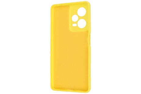 Fashion Backcover Telefoonhoesje - Color Hoesje - Geschikt voor de Xiaomi Redmi Note 12 Pro Plus 5G - Geel