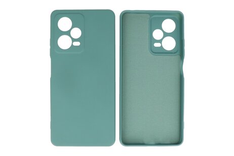 Fashion Backcover Telefoonhoesje - Color Hoesje - Geschikt voor de Xiaomi Redmi Note 12 Pro Plus 5G - Donker Groen