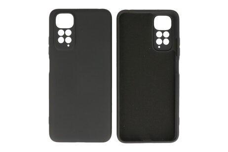 BAOHU Fashion Backcover Telefoonhoesje - Color Hoesje - Geschikt voor de Xiaomi Redmi Note 11 - 11s 4G - Zwart