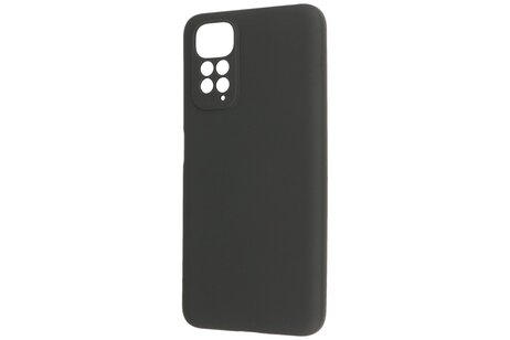 Fashion Backcover Telefoonhoesje - Color Hoesje - Geschikt voor de Xiaomi Redmi Note 11 - 11s 4G - Zwart