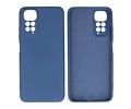 BAOHU Fashion Backcover Telefoonhoesje - Color Hoesje - Geschikt voor de Xiaomi Redmi Note 11 - 11s 4G - Navy