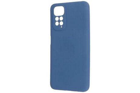 BAOHU Fashion Backcover Telefoonhoesje - Color Hoesje - Geschikt voor de Xiaomi Redmi Note 11 - 11s 4G - Navy