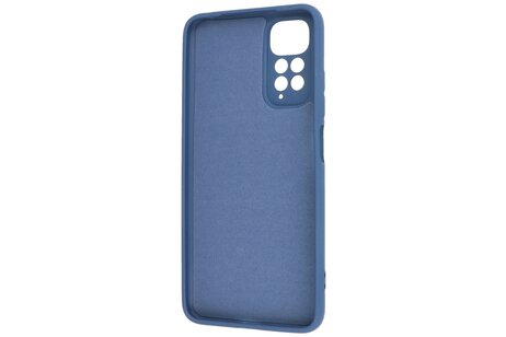 BAOHU Fashion Backcover Telefoonhoesje - Color Hoesje - Geschikt voor de Xiaomi Redmi Note 11 - 11s 4G - Navy
