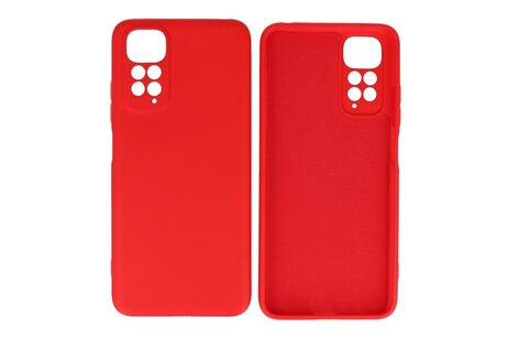 BAOHU Fashion Backcover Telefoonhoesje - Color Hoesje - Geschikt voor de Xiaomi Redmi Note 11 - 11s 4G - Rood