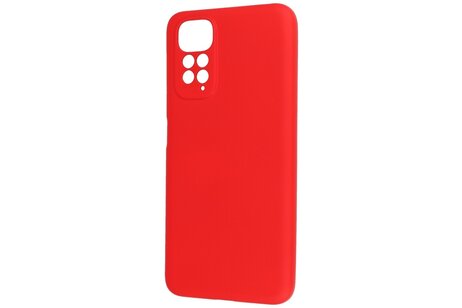 BAOHU Fashion Backcover Telefoonhoesje - Color Hoesje - Geschikt voor de Xiaomi Redmi Note 11 - 11s 4G - Rood