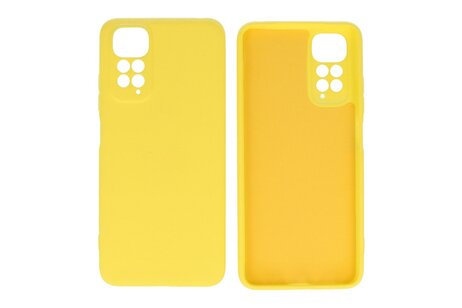 BAOHU Fashion Backcover Telefoonhoesje - Color Hoesje - Geschikt voor de Xiaomi Redmi Note 11 - 11s 4G - Geel