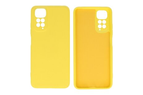 Fashion Backcover Telefoonhoesje - Color Hoesje - Geschikt voor de Xiaomi Redmi Note 11 - 11s 4G - Geel