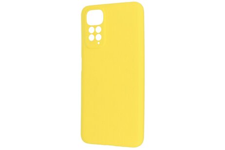 BAOHU Fashion Backcover Telefoonhoesje - Color Hoesje - Geschikt voor de Xiaomi Redmi Note 11 - 11s 4G - Geel
