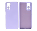 BAOHU Fashion Backcover Telefoonhoesje - Color Hoesje - Geschikt voor de Xiaomi Redmi Note 11 - 11s 4G - Paars