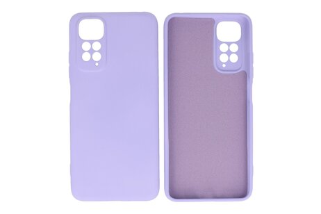 Fashion Backcover Telefoonhoesje - Color Hoesje - Geschikt voor de Xiaomi Redmi Note 11 - 11s 4G - Paars