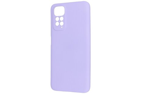 BAOHU Fashion Backcover Telefoonhoesje - Color Hoesje - Geschikt voor de Xiaomi Redmi Note 11 - 11s 4G - Paars