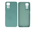 BAOHU Fashion Backcover Telefoonhoesje - Color Hoesje - Geschikt voor de Xiaomi Redmi Note 11 - 11s 4G - Donker Groen