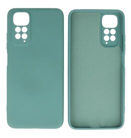 BAOHU Xiaomi Redmi Note 11 - 11s 4G Hoesje Fashion Backcover Telefoonhoesje Donker Groen