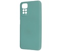 Fashion Backcover Telefoonhoesje - Color Hoesje - Geschikt voor de Xiaomi Redmi Note 11 - 11s 4G - Donker Groen