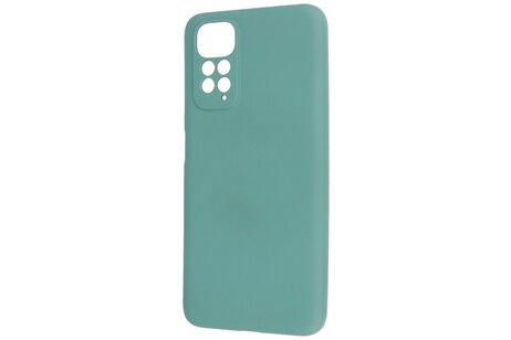 BAOHU Fashion Backcover Telefoonhoesje - Color Hoesje - Geschikt voor de Xiaomi Redmi Note 11 - 11s 4G - Donker Groen