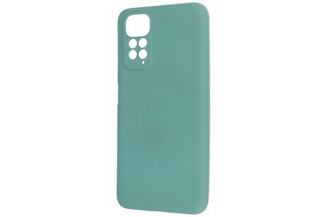 Fashion Backcover Telefoonhoesje - Color Hoesje - Geschikt voor de Xiaomi Redmi Note 11 - 11s 4G - Donker Groen