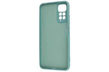 BAOHU Fashion Backcover Telefoonhoesje - Color Hoesje - Geschikt voor de Xiaomi Redmi Note 11 - 11s 4G - Donker Groen