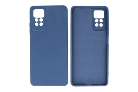 BAOHU Fashion Backcover Telefoonhoesje - Color Hoesje - Geschikt voor de Xiaomi Redmi Note 11 Pro 5G 2022 - Navy