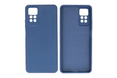 Fashion Backcover Telefoonhoesje - Color Hoesje - Geschikt voor de Xiaomi Redmi Note 11 Pro 5G 2022 - Navy