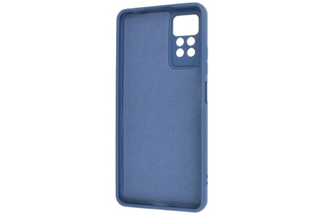 BAOHU Fashion Backcover Telefoonhoesje - Color Hoesje - Geschikt voor de Xiaomi Redmi Note 11 Pro 5G 2022 - Navy