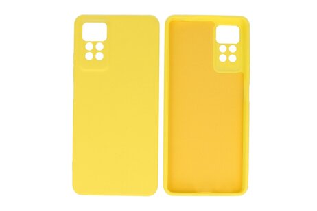 BAOHU Fashion Backcover Telefoonhoesje - Color Hoesje - Geschikt voor de Xiaomi Redmi Note 11 Pro 5G 2022 - Geel
