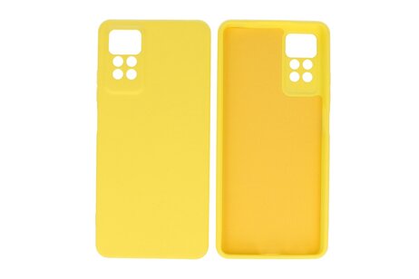 Fashion Backcover Telefoonhoesje - Color Hoesje - Geschikt voor de Xiaomi Redmi Note 11 Pro 5G 2022 - Geel