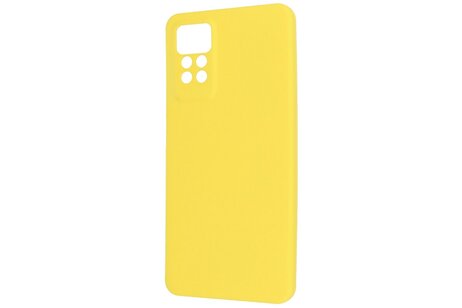 Fashion Backcover Telefoonhoesje - Color Hoesje - Geschikt voor de Xiaomi Redmi Note 11 Pro 5G 2022 - Geel