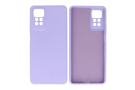 Fashion Backcover Telefoonhoesje - Color Hoesje - Geschikt voor de Xiaomi Redmi Note 11 Pro 5G 2022 - Paars